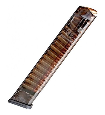 Image 1 of ETS GLOCK 18 9MM 31 ROUND POLYMER MAGAZINE Clear