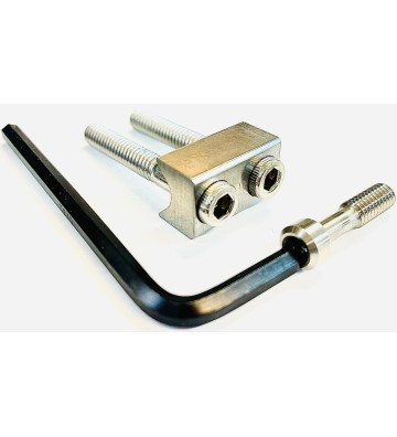 Image 1 of CNC'd S/S V-Block w/ S/S Screws for Barrel & Stock Kit