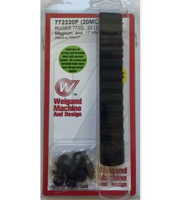 Image 2 of WC Scope Base for Ruger 77/22® Black 20 MOA