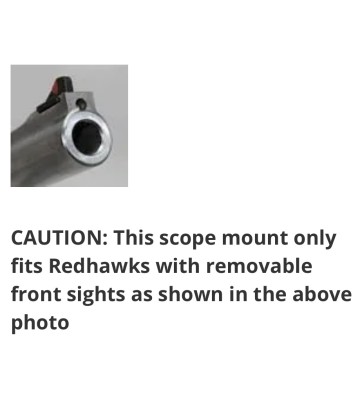 Image 4 of Weigand Scope Mount for Ruger® Redhawk® no drill & tap  7.5"