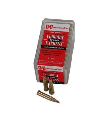 HORNADY Rimfire Varmint Express 17 HMR 17 Grain V-MAX Ammo