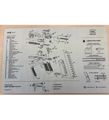 Glock GEN5 Gunsmith Bench Mat Grey