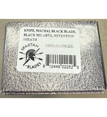 Spartan Blades Machai Fixed Blade SBSL002BKBK Black Micarta 1095 Steel Knife