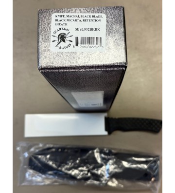 Spartan Blades Machai Fixed Blade SBSL002BKBK Black Micarta 1095 Steel Knife