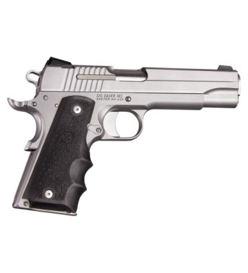 Image 1 of 1911 Government Full Size Rubber Grip with Finger Grooves Govt Black 45000
