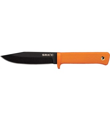 Cold Steel SRK Compact Fixed Knife 5" SK5 Steel Clip Point Blade ORANGE Kray-EX.