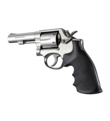 OverMolded® Rubber Full Size Grip - Black for S&W K/L-Frame Revolvers (Square Butt) 10000