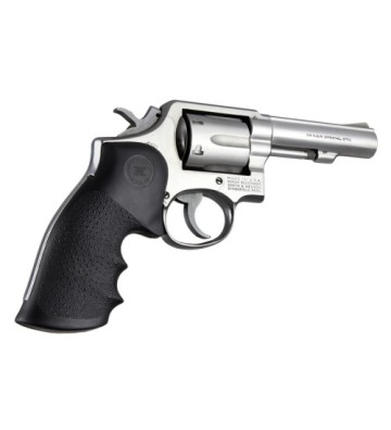 OverMolded® Rubber Full Size Grip - Black for S&W K/L-Frame Revolvers (Square Butt) 10000
