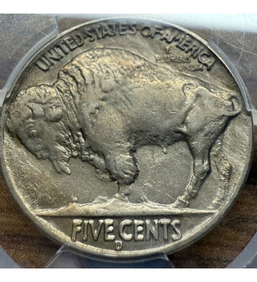 1937 D Buffalo Nickel PCGS AU-55 CAC 3 Legs