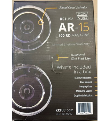 KCI AR-15 .223 / 5.56mm 100-Round Gen 2 Drum Magazine