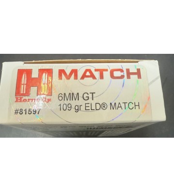Hornady Match 6mm GT 109gr Match  81597